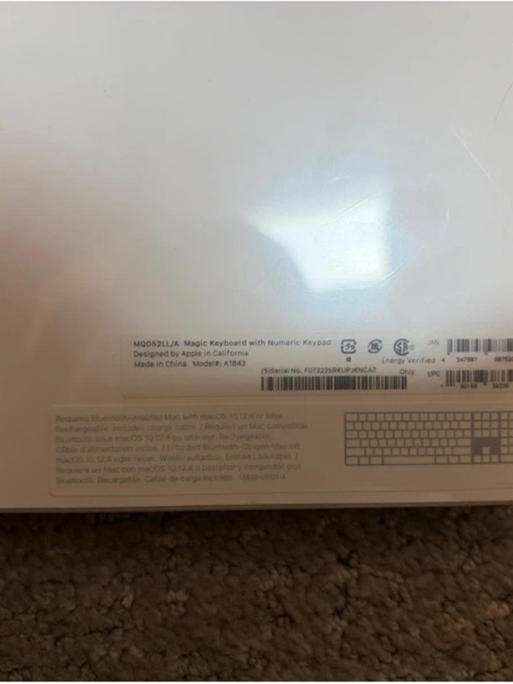 Apple Magic Keyboard with Numeric Keypad Magic Mouse - White - Picture 3 of 3